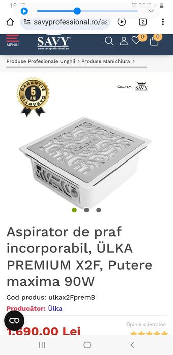 Birou manichiura cu aspirator