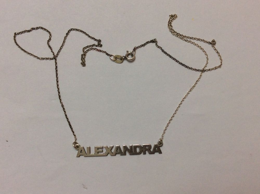 Lantisor argint nume Alexandra