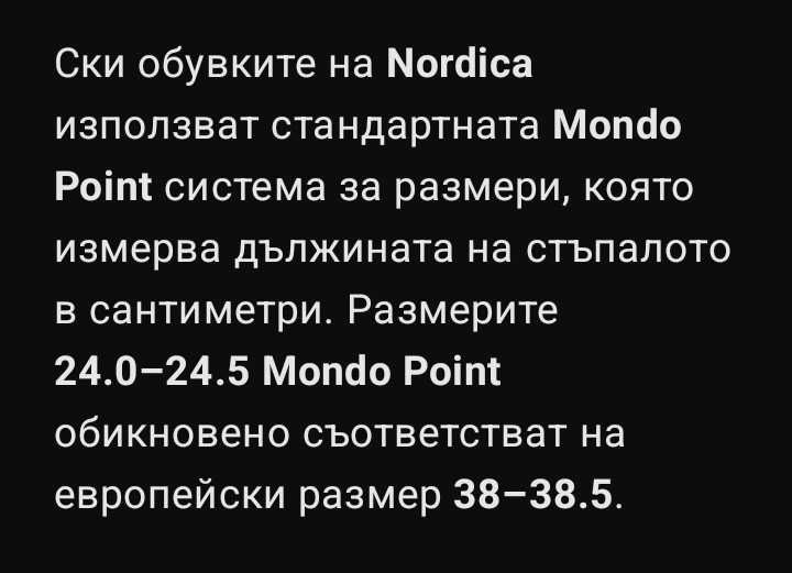 Ски обувки 24.0 -24.5-38-38,5 номер
