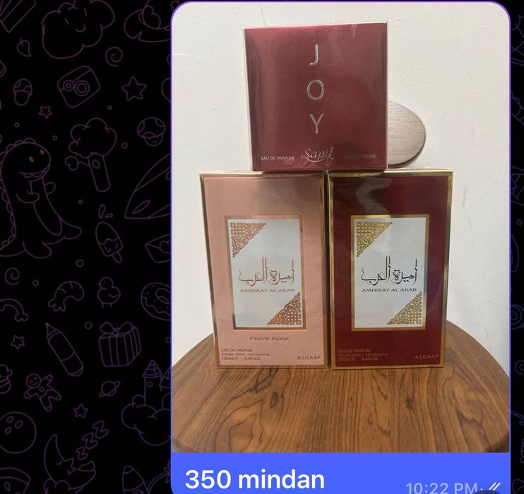 Парфюмерия из Дубай, духи и лосьон.