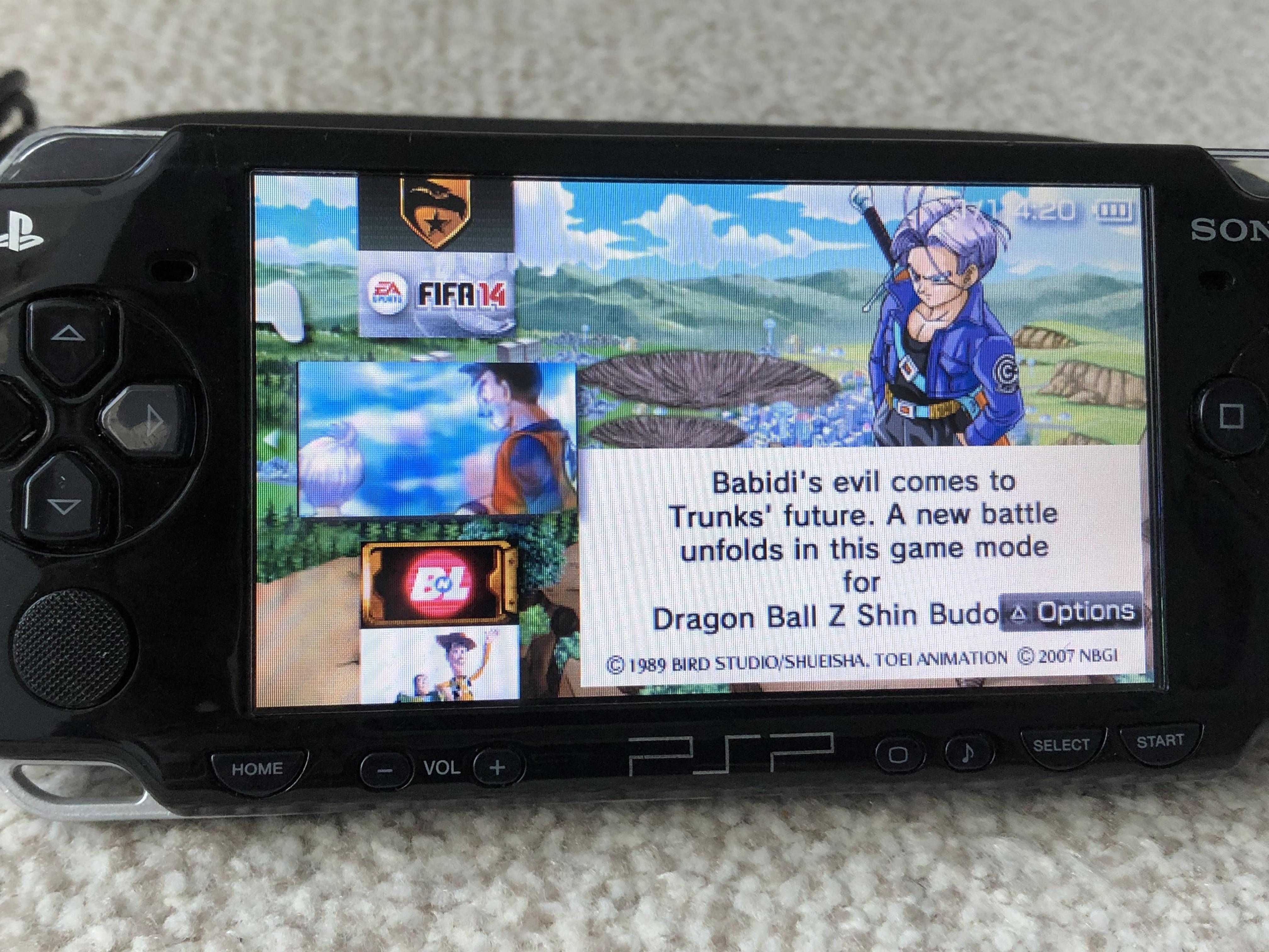 Consola PSP SONY 2004 modat 60 jocuri Gta 64GB + Husa One Piece GOW