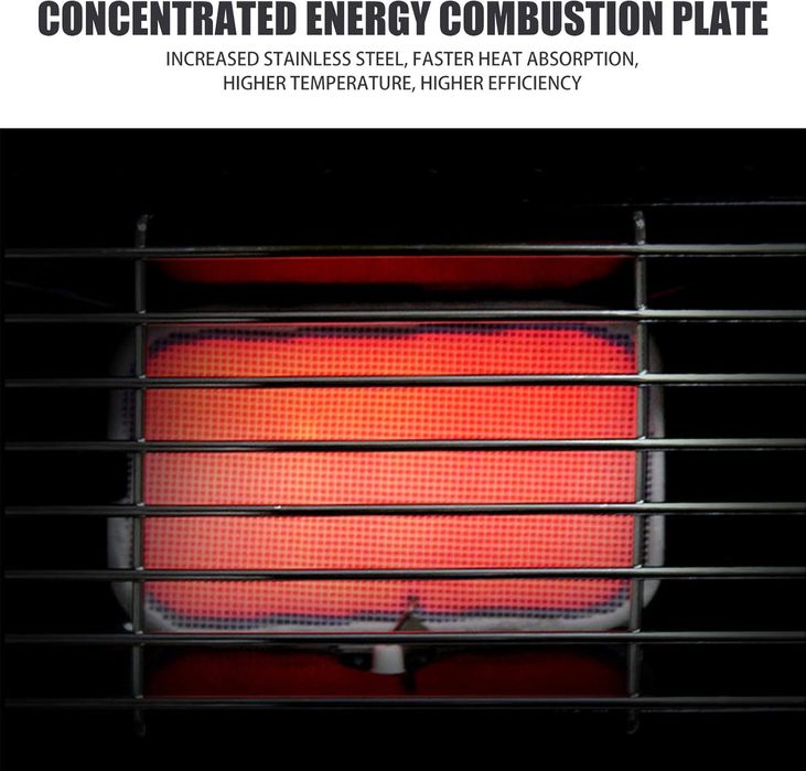 преносим газов отоплител печка за къмпинг - 1.3kw automax 18237
