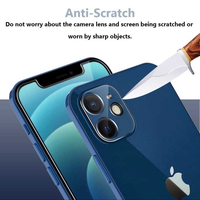Folie sticla camere Full Cover pentru iPhone 12 Pro , 12 Pro Max
