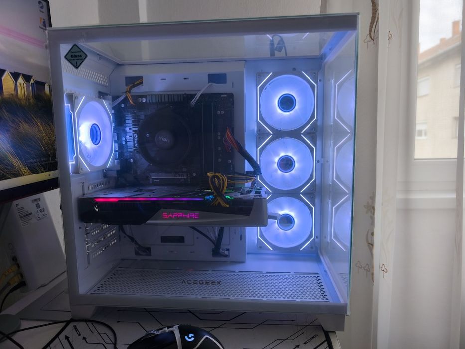 Pc gaming ryzen 5 5500 nou garantie, rx5700xt oc 256bit