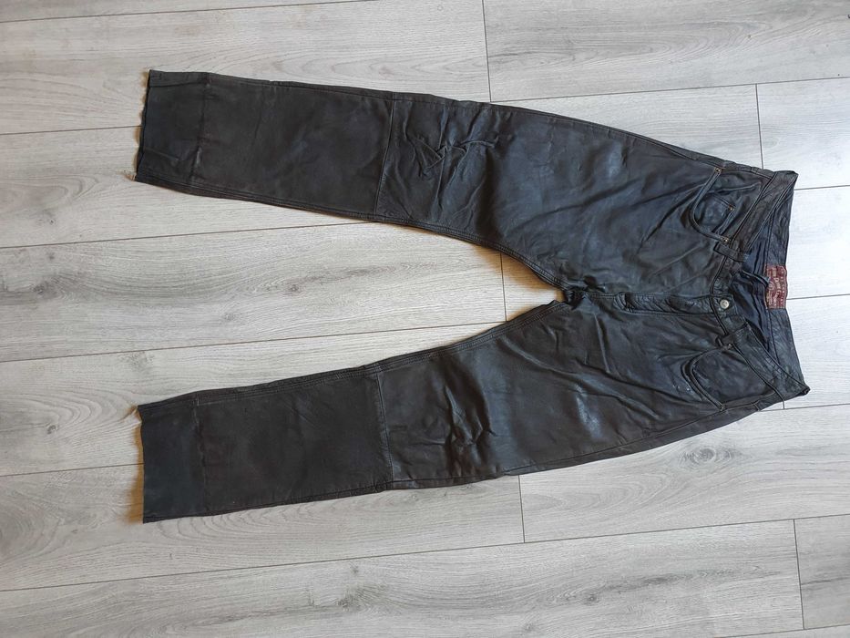 Pantaloni de piele JOHN DEVIN - Marimea 36 (Talie 89 cm)