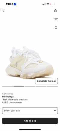 Balenciaga Track White Clear Sole Marimea 43 NOI