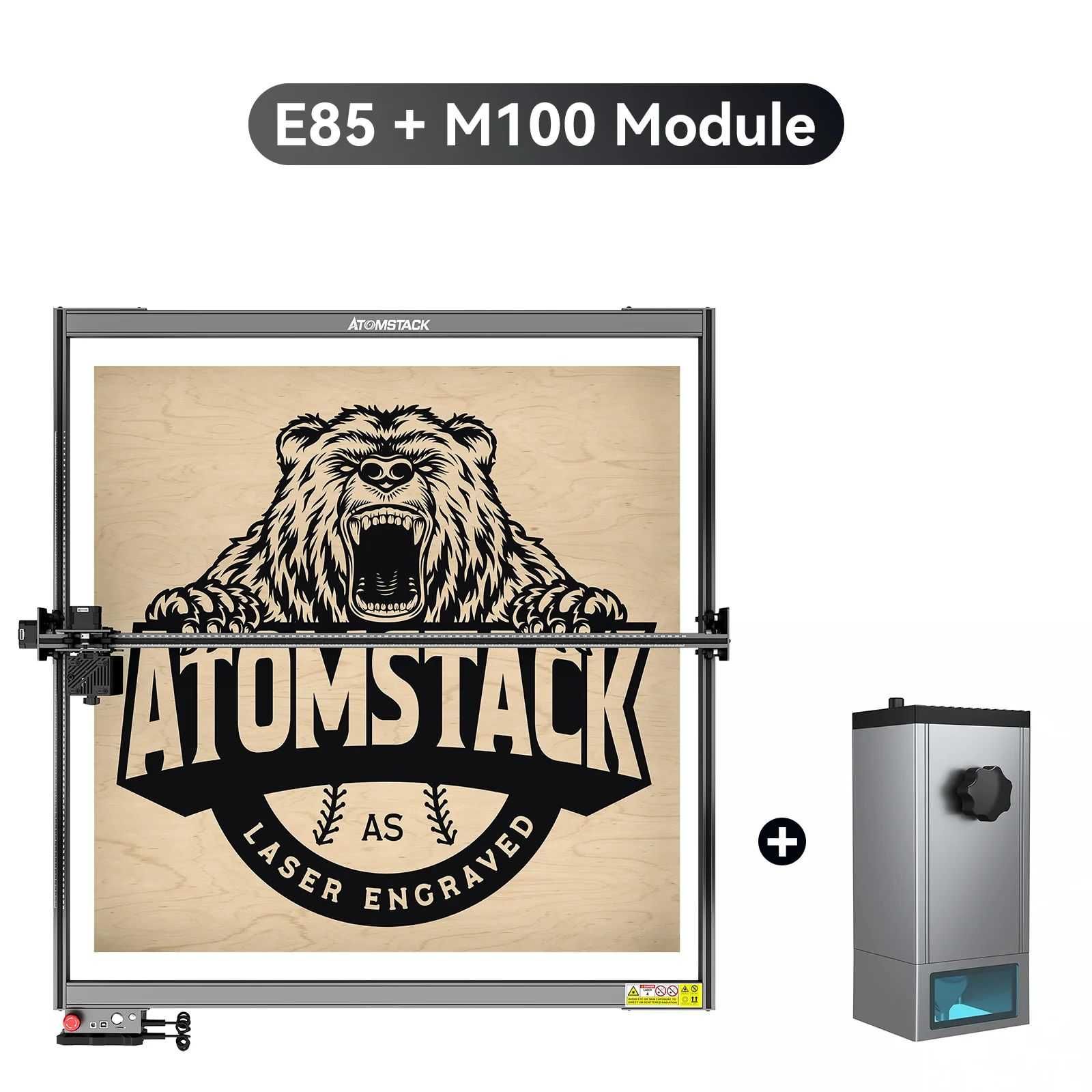 ATOMSTACK E85 +10W 20W 30W модул 850/800mm CNC лазер лазерно гравиране