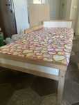 Pat copil 5 - 10 ani IKEA + saltea bambus