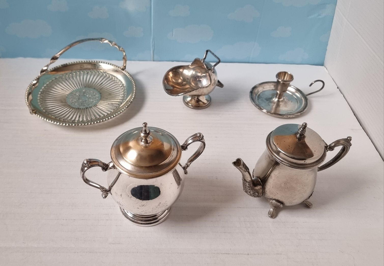 Lot obiecte argintate/electroplacate