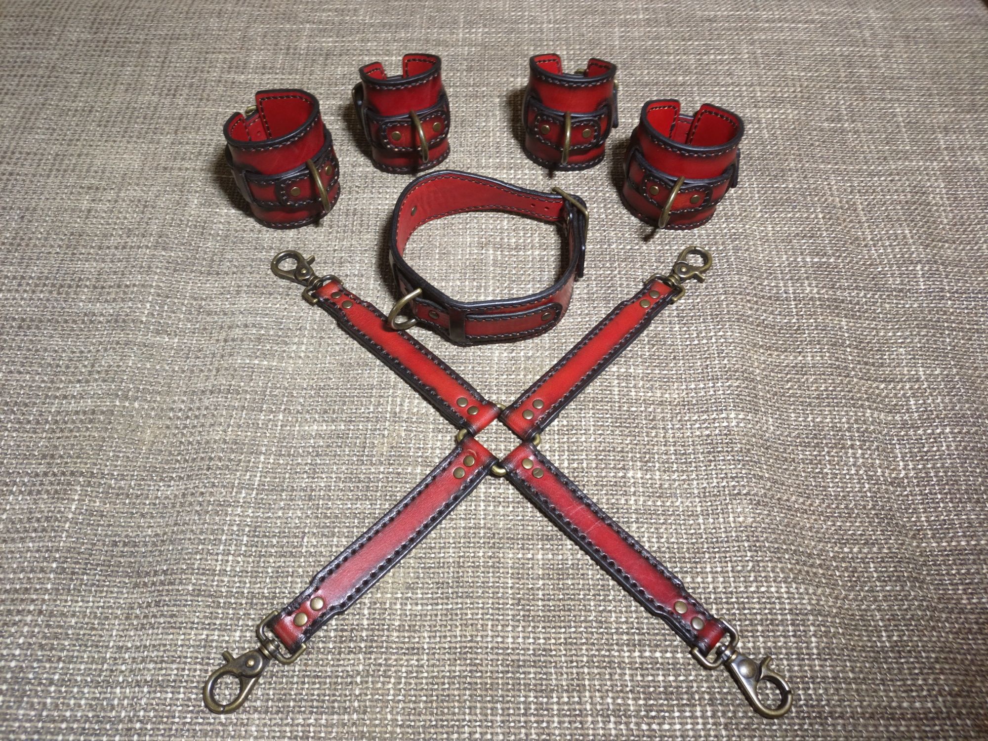 Set bondage, fetish, BDSM piele naturală, handmade