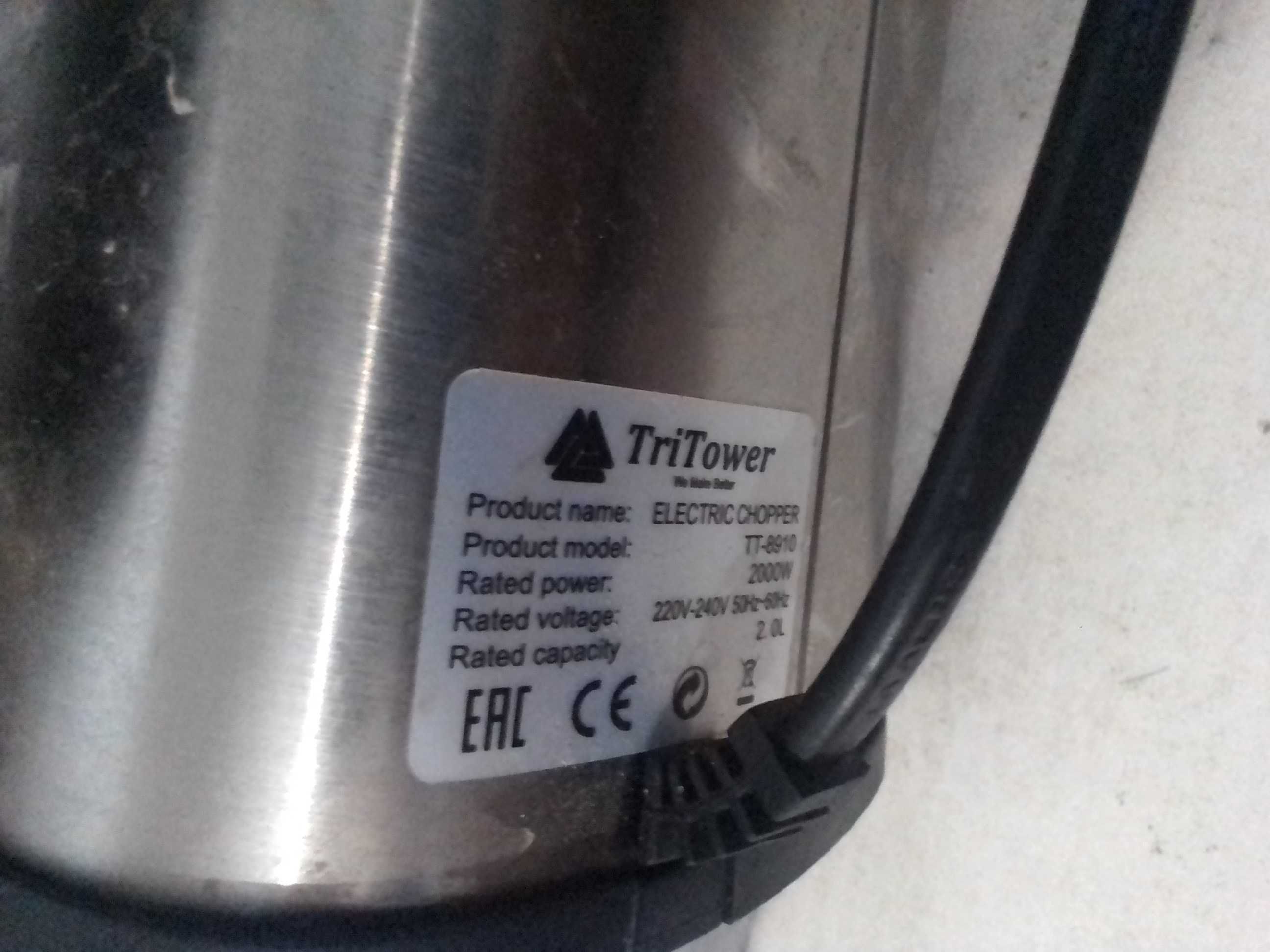 кухонный измельчитель TriTower TT-8910, отсутствуют ножи и чаша