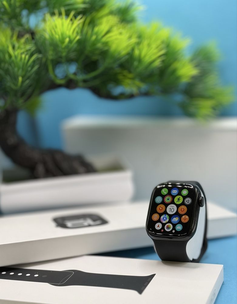 ГАРАНЦИОНЕН!!! Apple Watch 10 GPS, Jet Black Aluminum Case 42 мм