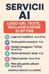 Servicii AI – logo-uri, texte, reclame rapide și ieftine