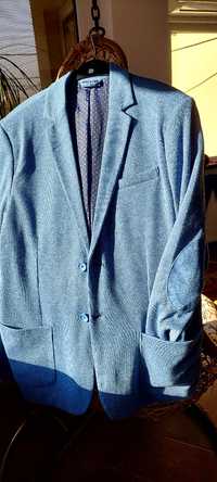 Sacou bleu Smart-Casual cu buzunare aplicate, de la Sinsay, marimea L