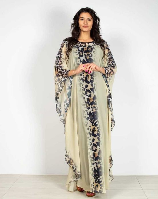 Rochie caftan lunga eleganta, marime mare  XXL ,noua cu eticheta