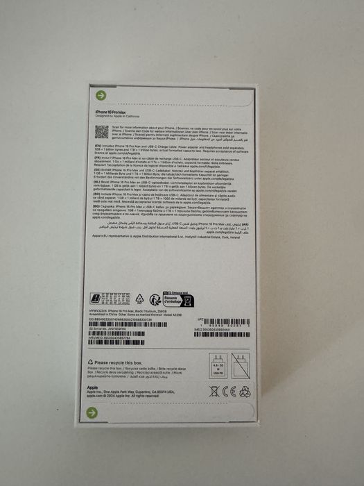 Iphone 16 pro max black titanium 5G