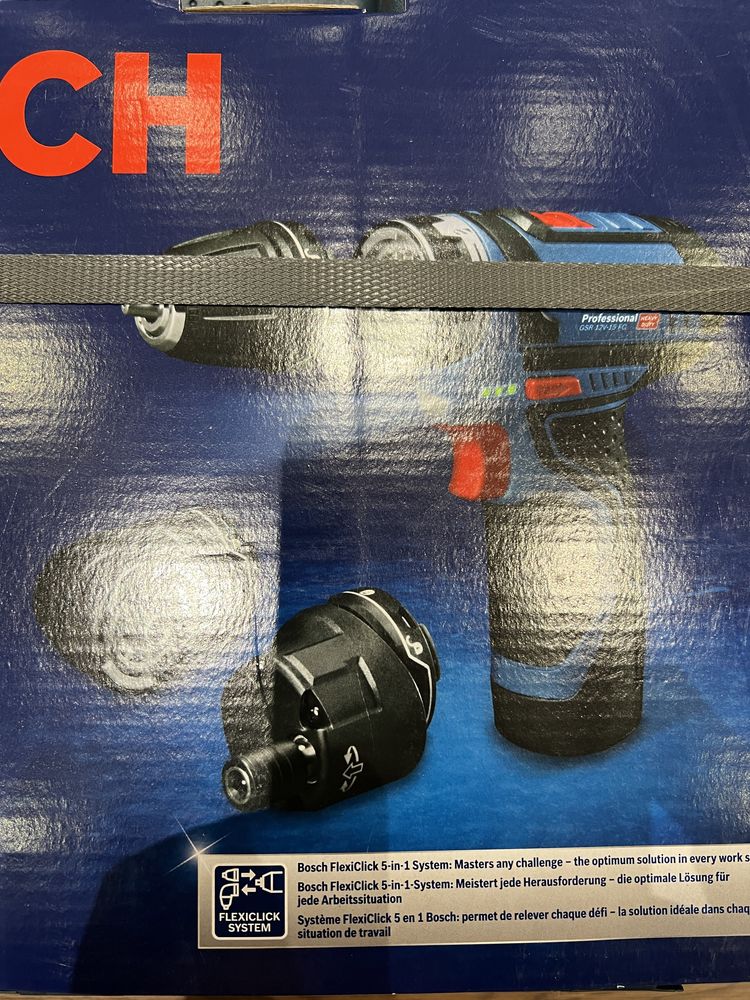 Filetanta Bosch GSR 12V-15 cu 2 ac+inc+ acc-Sigilata