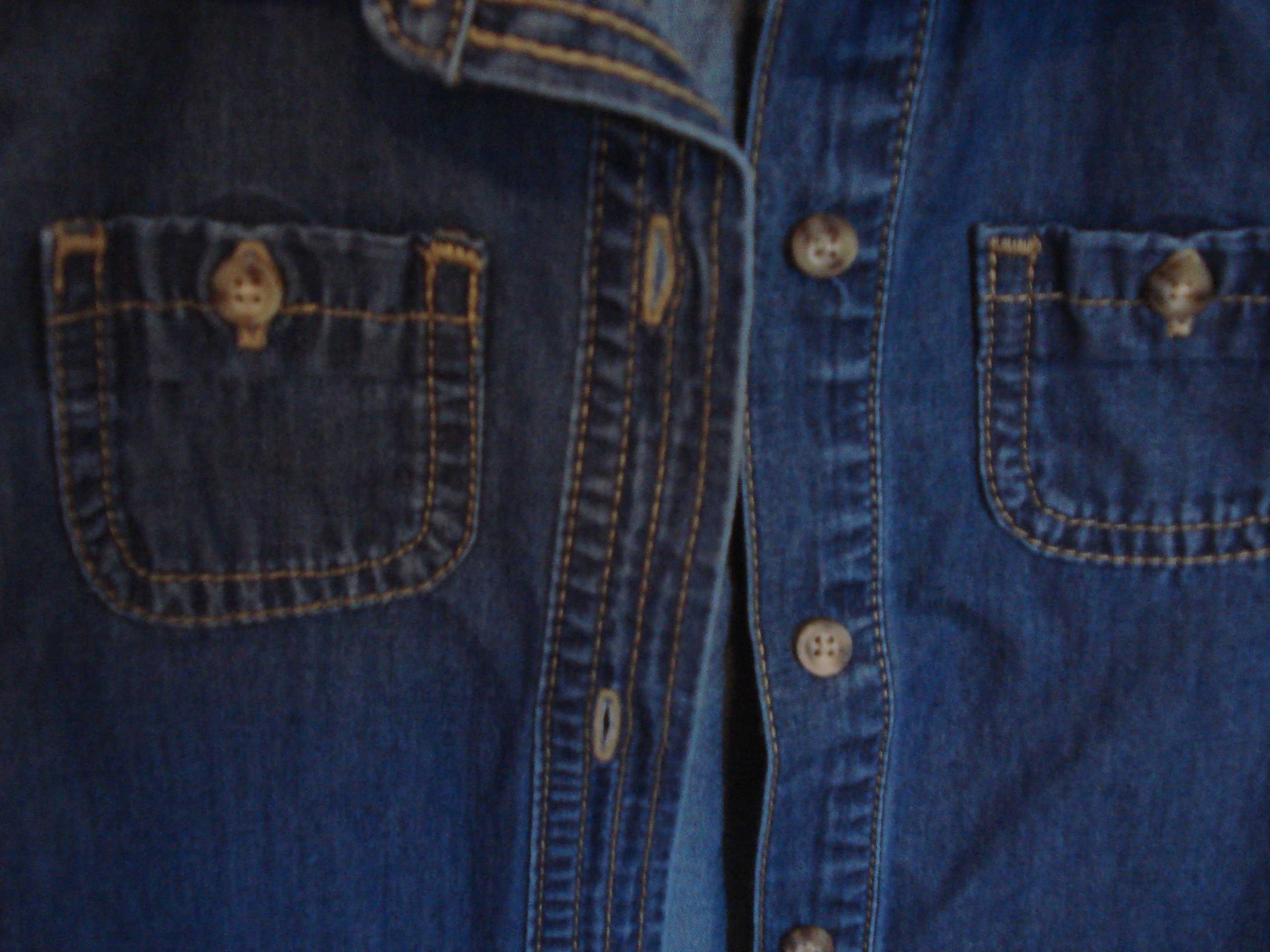 Новая джинсовая рубашка фирмы OshKosh из США на девочку 4 лет