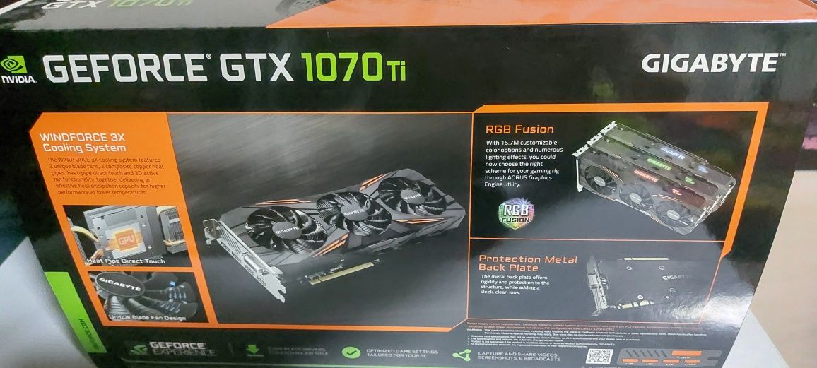 Видеокарта Gigabyte 1070ti oc