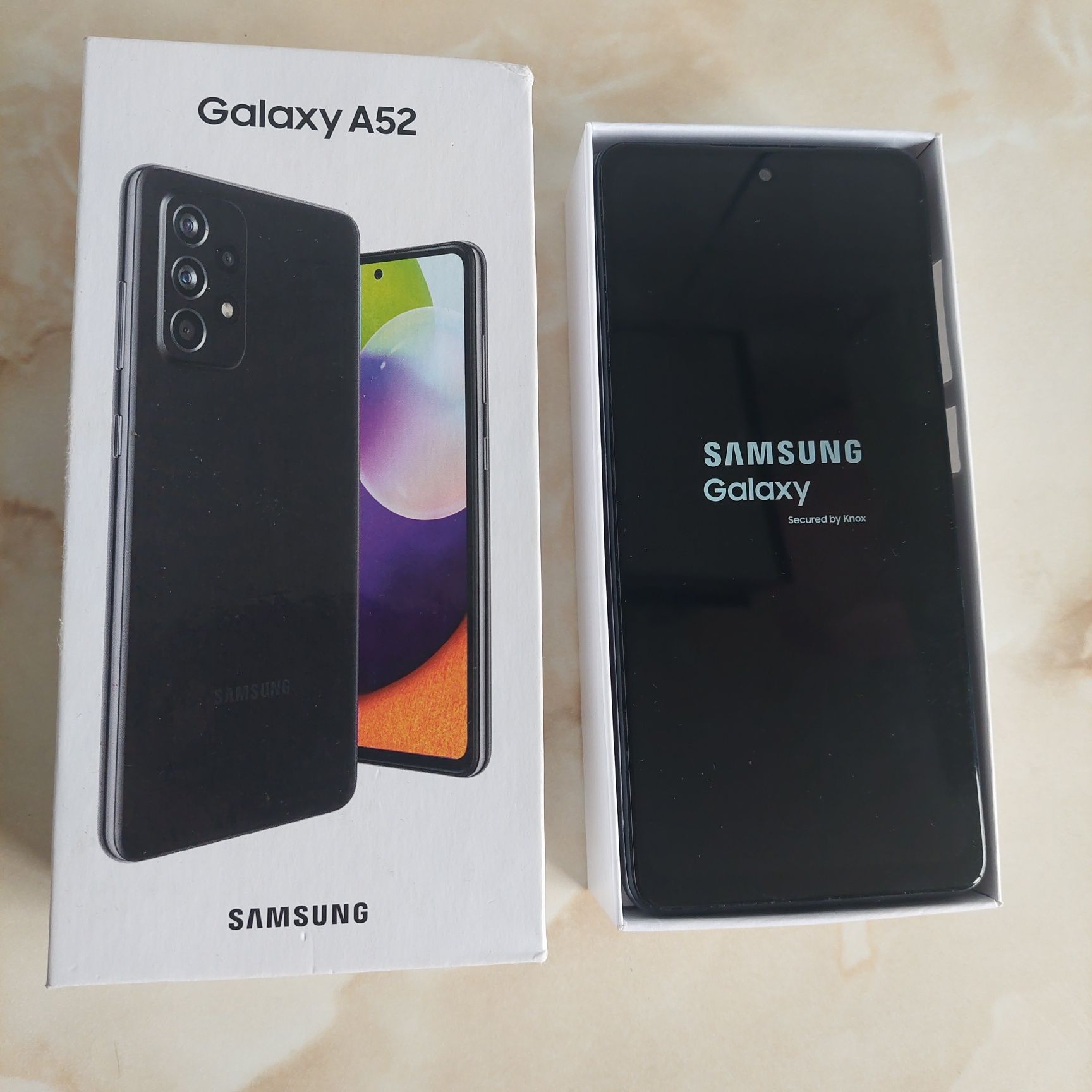 Vând Samsung Galaxy A52 White de 128Gb la cutie [cu 3 probleme]