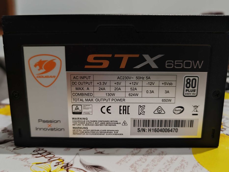 Cougar STX 650W 80+