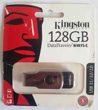 USB Kingston DataTraveler Micro, 128GB, USB 3.1/3.0/2.0. Nou embasat!