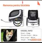 Remorcă pentru bicicleta , pentru căței până în 20kg
