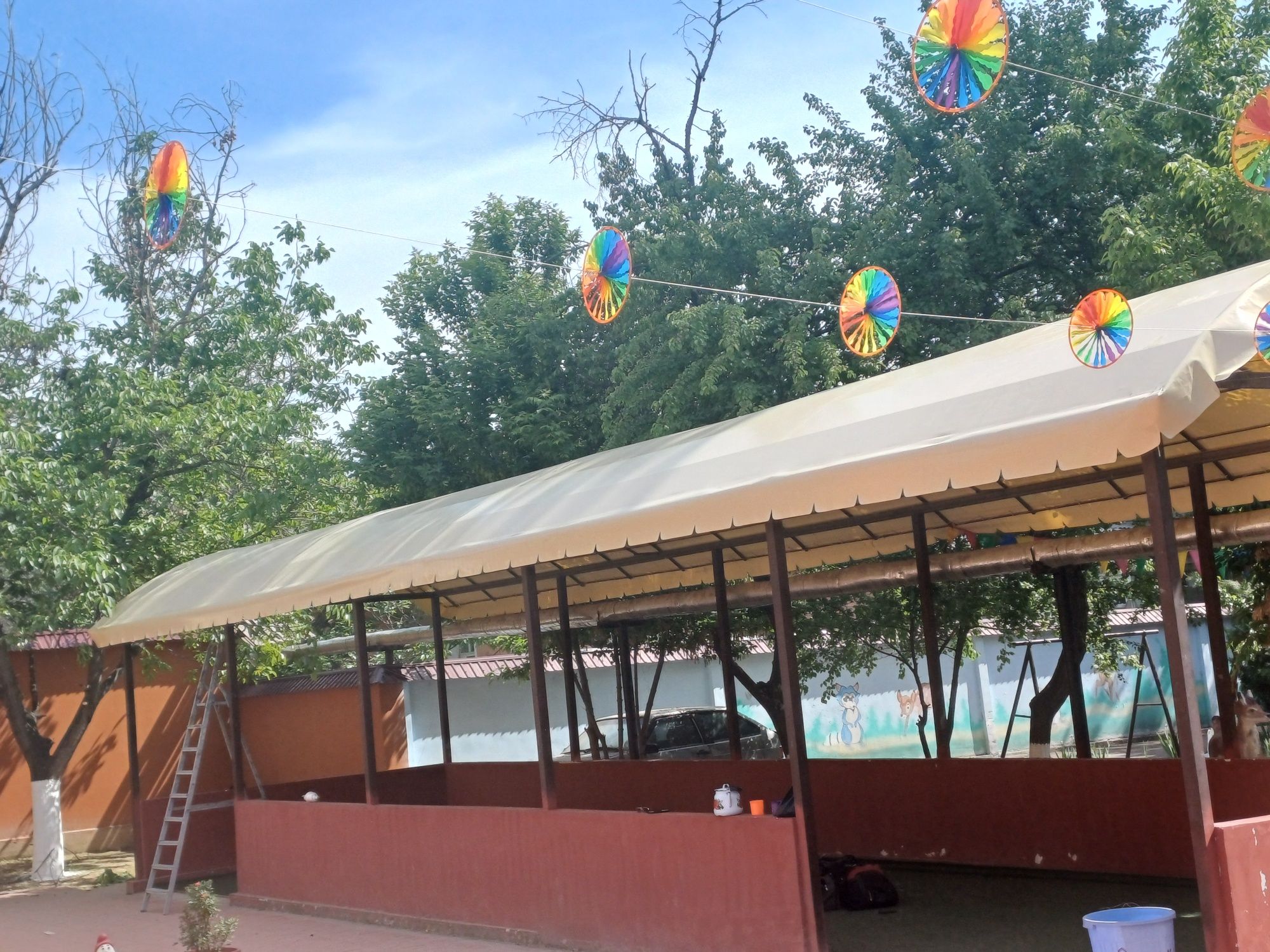 Банер баннер бассен тент сетка baner banner tent bassen установка ки