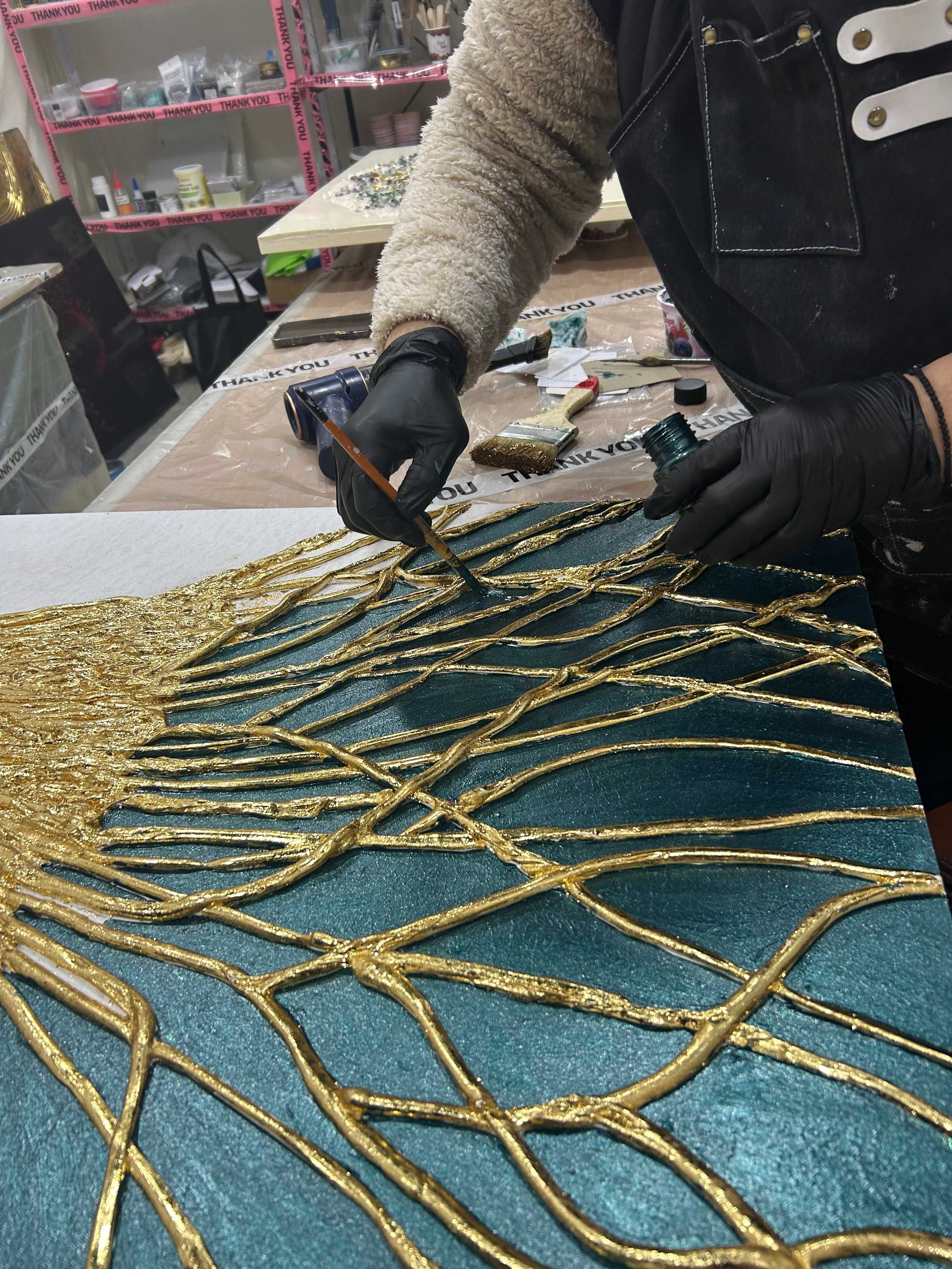 Whispering Branches + LED + Gold рамка + Сертификат + Лукс Опаковка