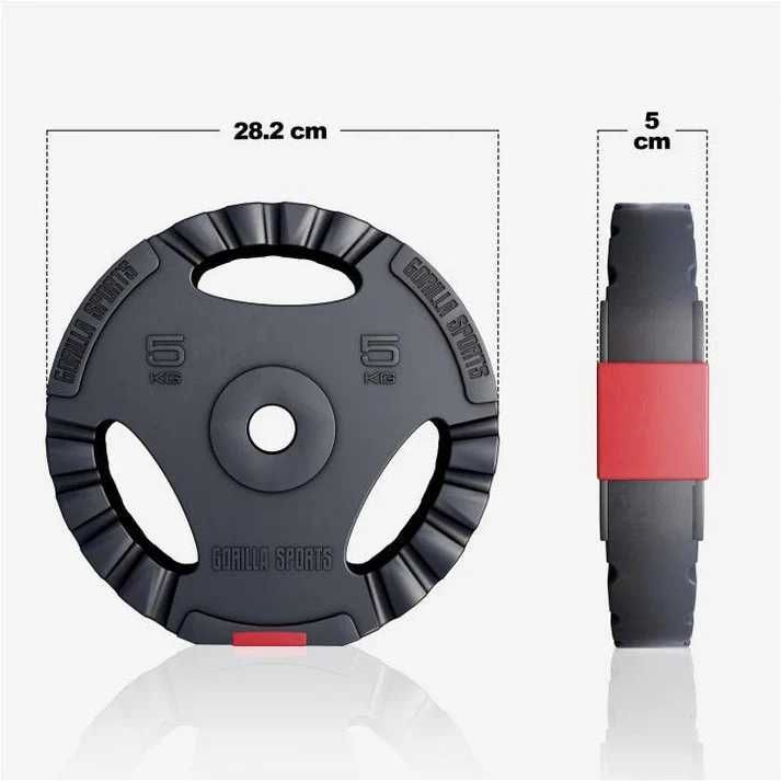 Pachet Discuri Grip 30/31mm 30 kg - 2x5 2x10 kg