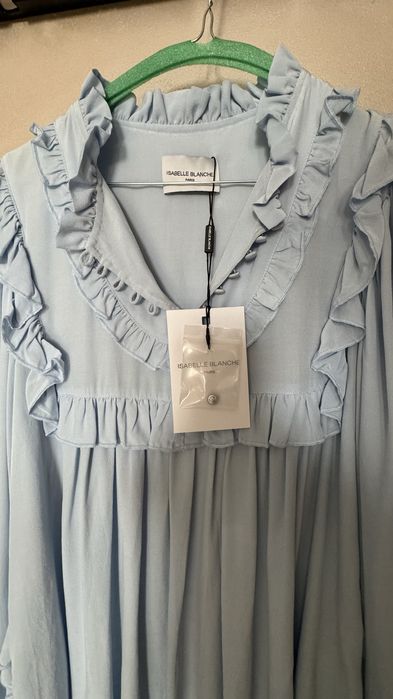 Нова, нежна  и красива риза в бебешко синьо