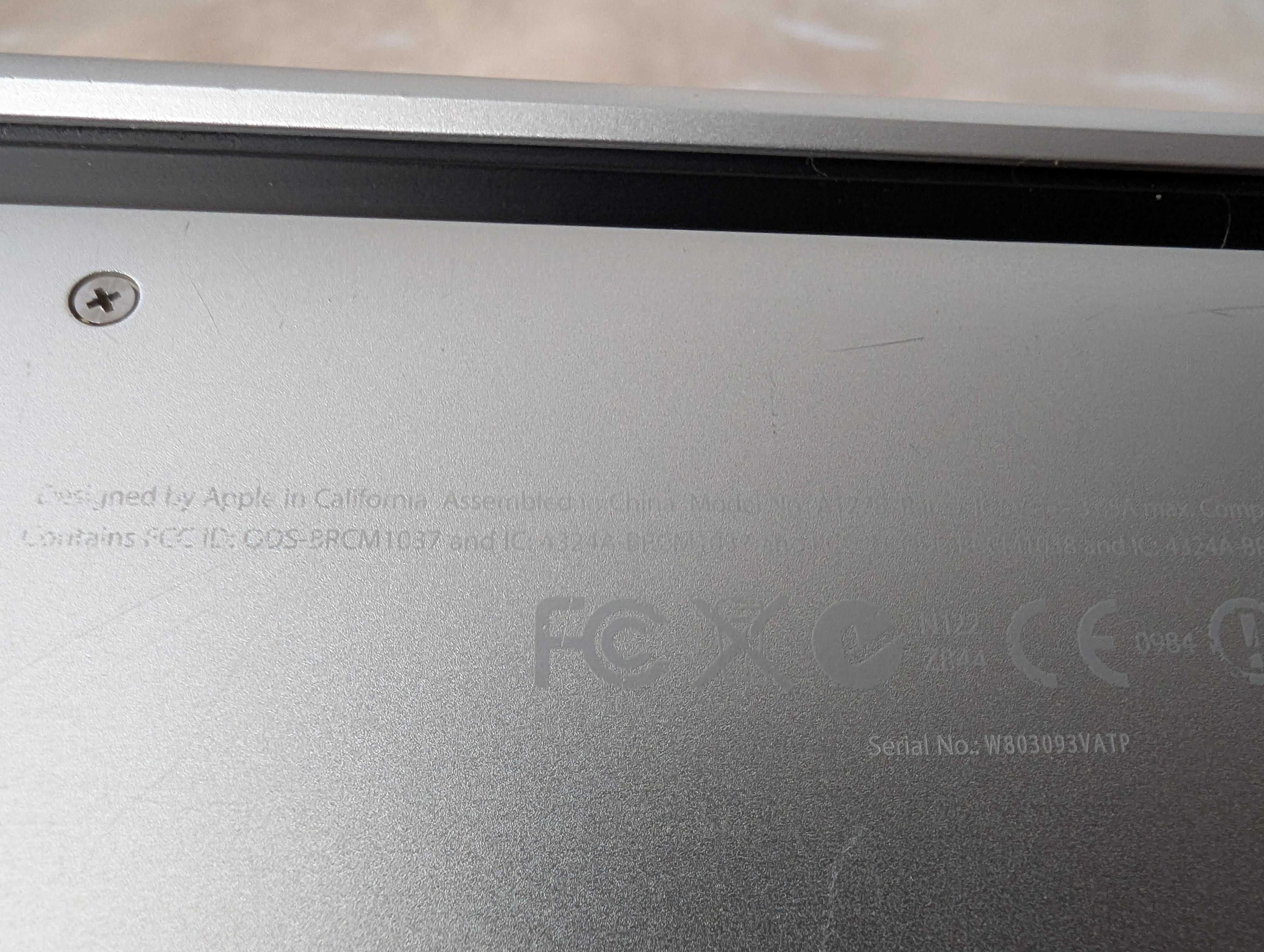 MacBook Pro , mod A 1248