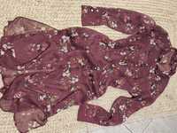 Rochie transparenta din voal, Bershka,mărimea L