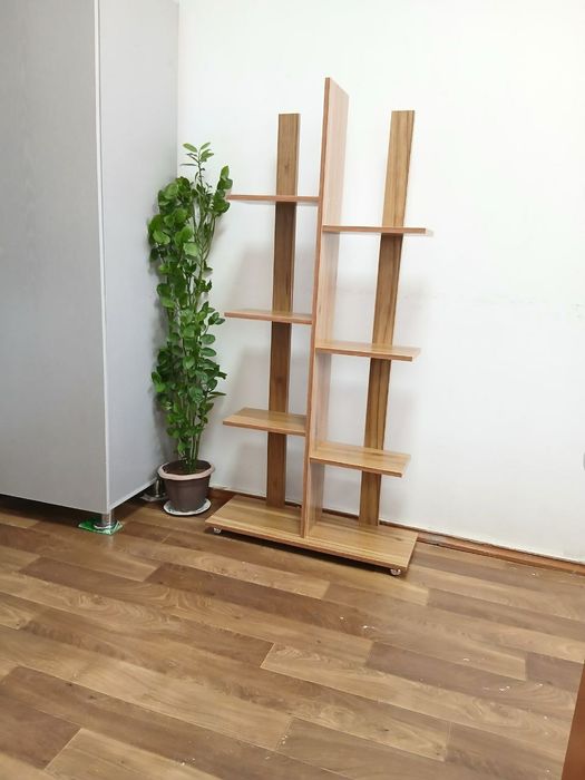 Компактный стеллаж 140 см  Новый  ЛДСП Полка-стеллаж для растений