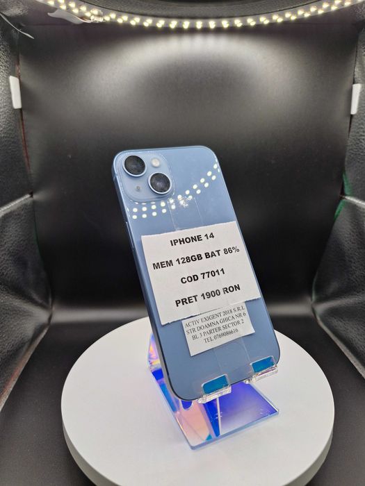 Iphone 14, Mem 128gb, Baterie 86%, Cod 77011