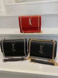 Geanta Ysl - Negru/Alb/Verde