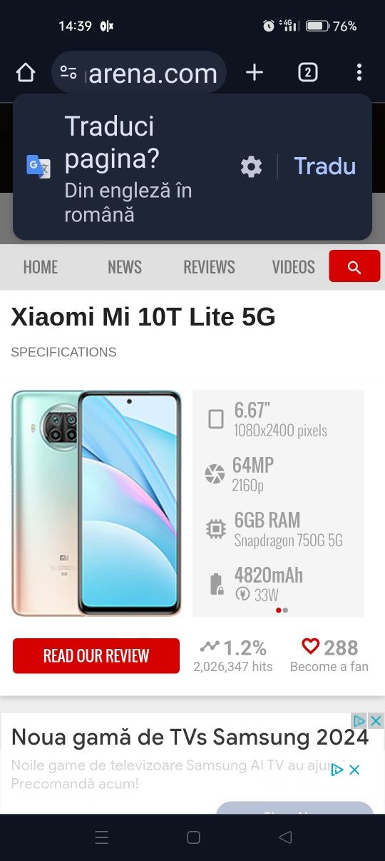 Xiaomi mi 10 t lite 5g ca nou