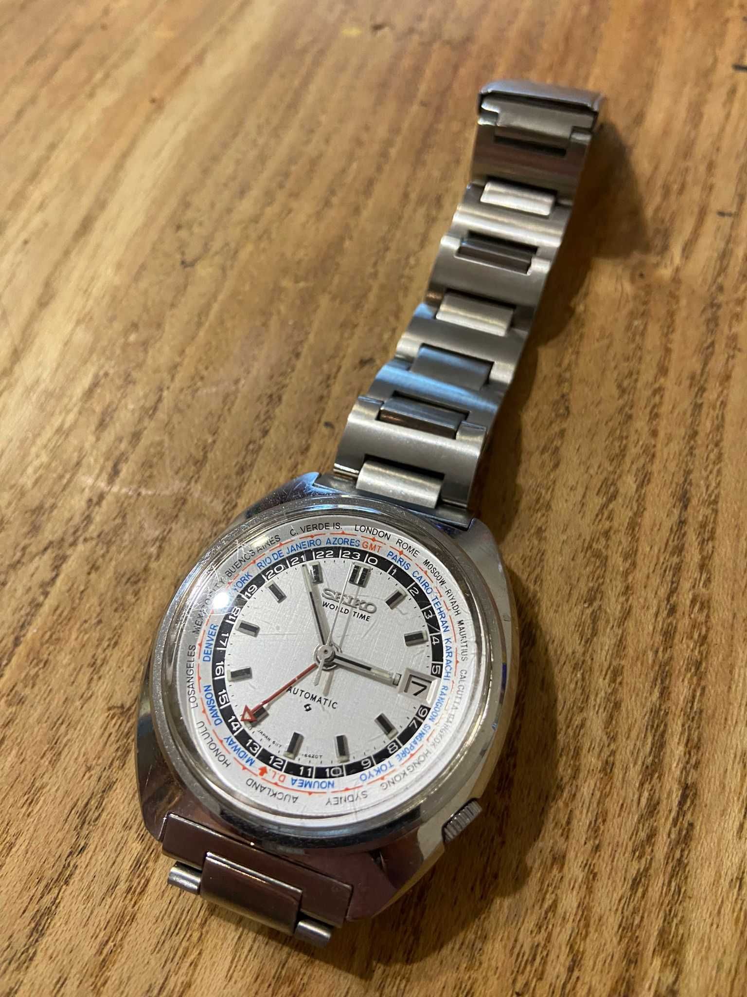 Seiko world time 6117