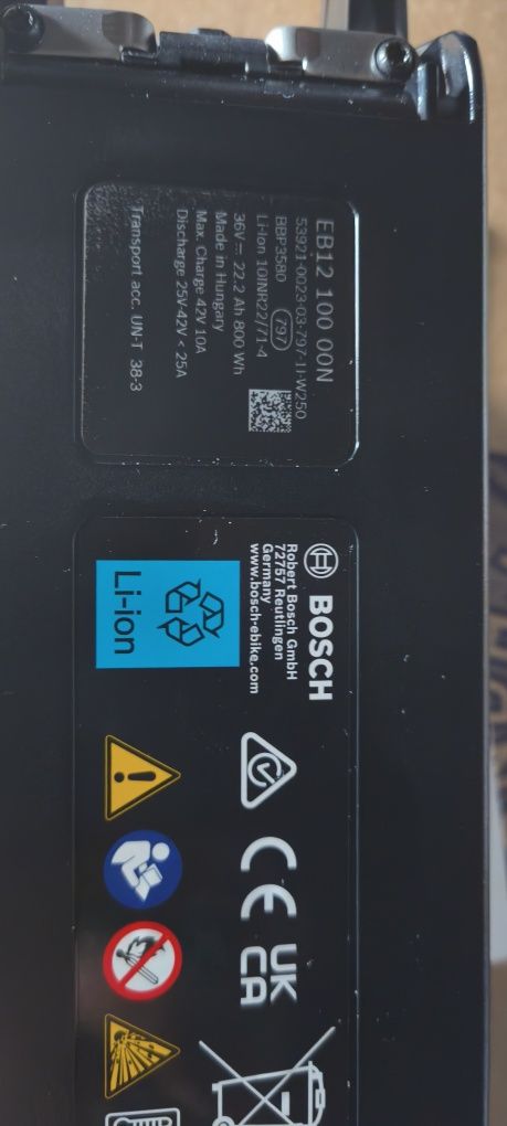 Baterie bicicleta electrica Model: bosch PowerPack 800 Frame