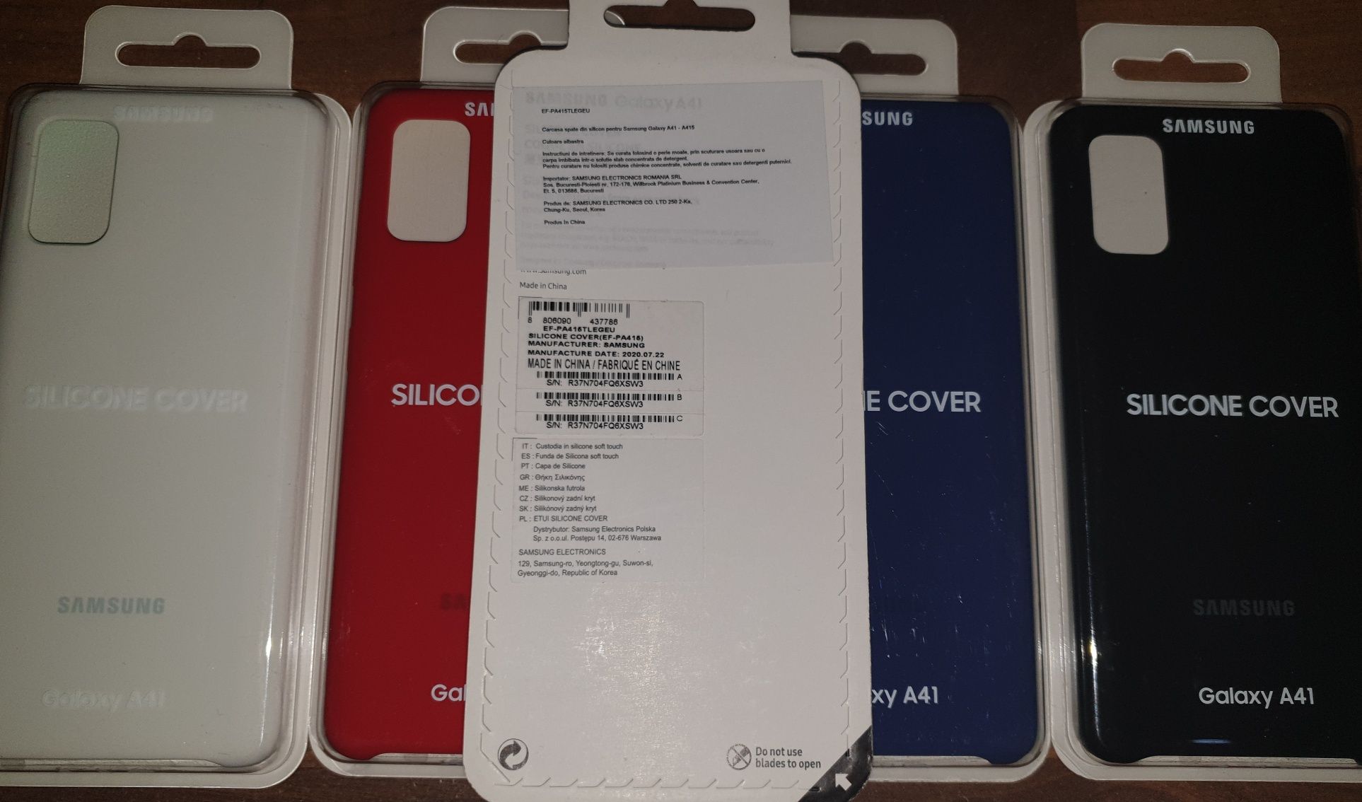 Husa silicon originala Samsung Silicone Cover Galaxy A41 A415