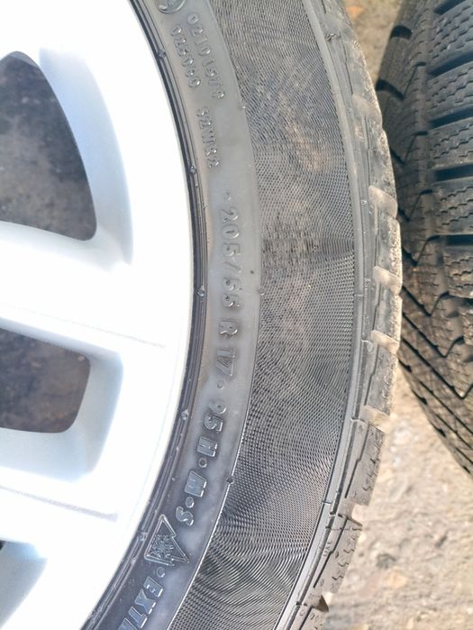 4 jante originale Mini R17 echipate de iarna Continental 205/55 R17