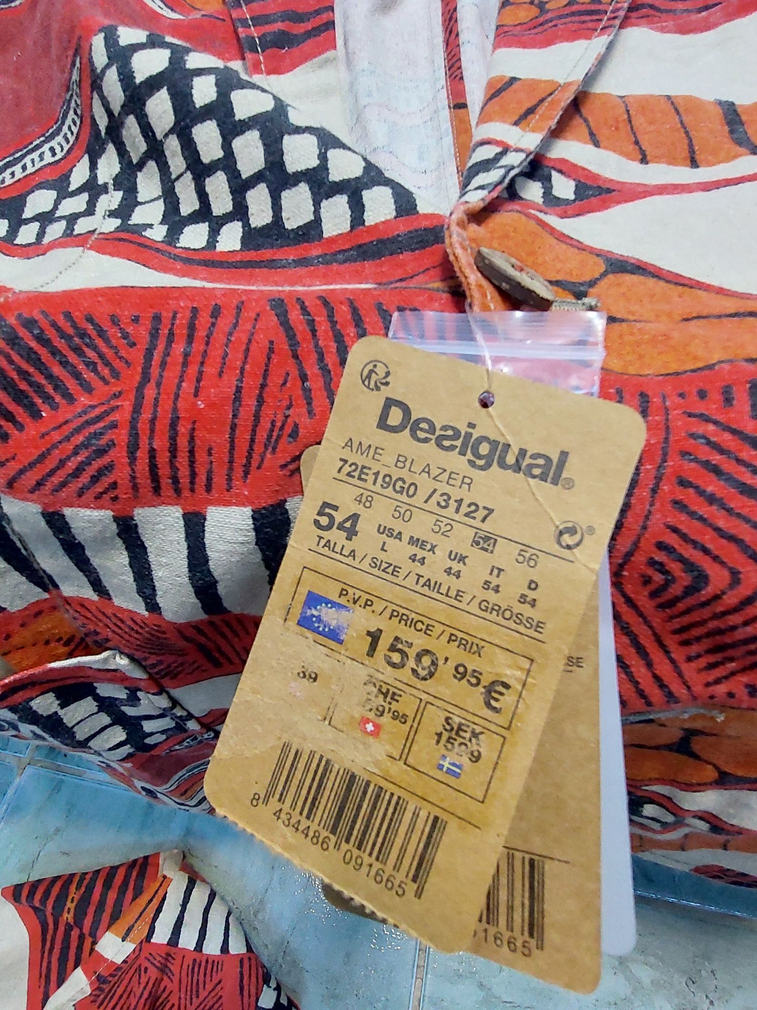 Sacou barbati 52, 54 Desigual