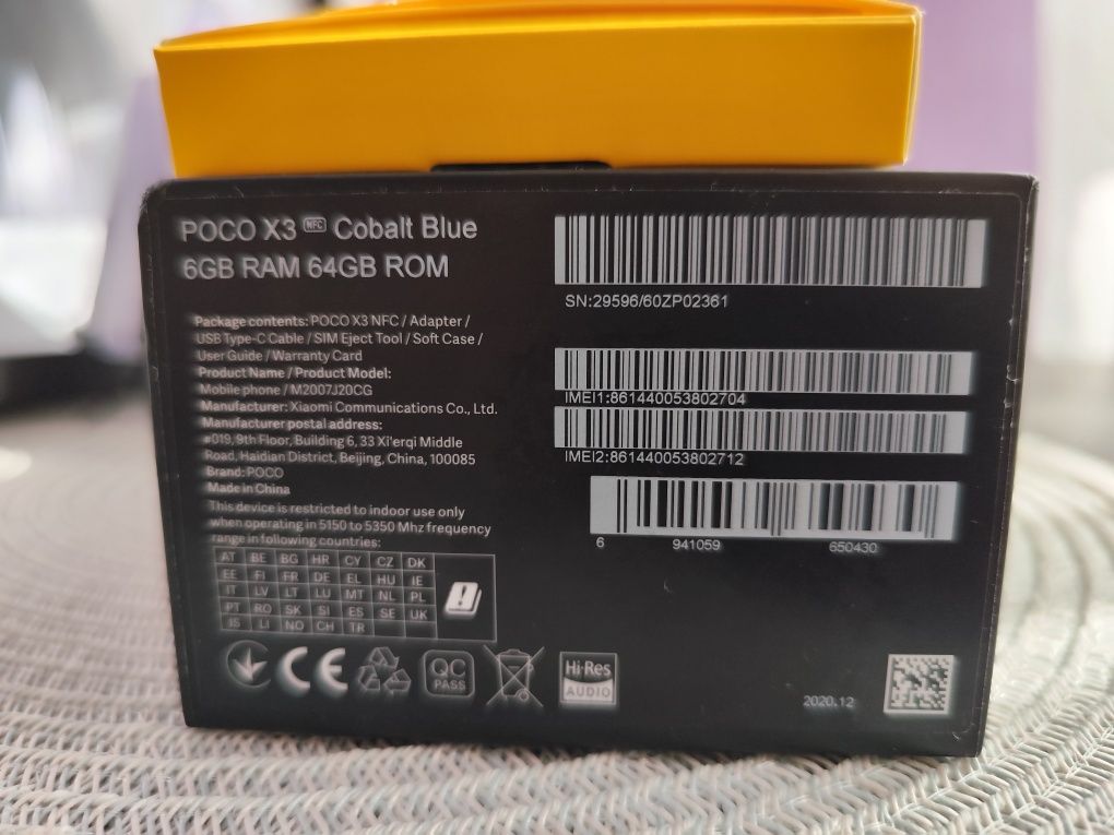Телефон Xiaomi Poco X3 NFC 64GB 6GB RAM Dual
