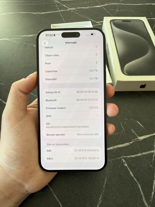 Iphone 15 pro max de 1 Tb