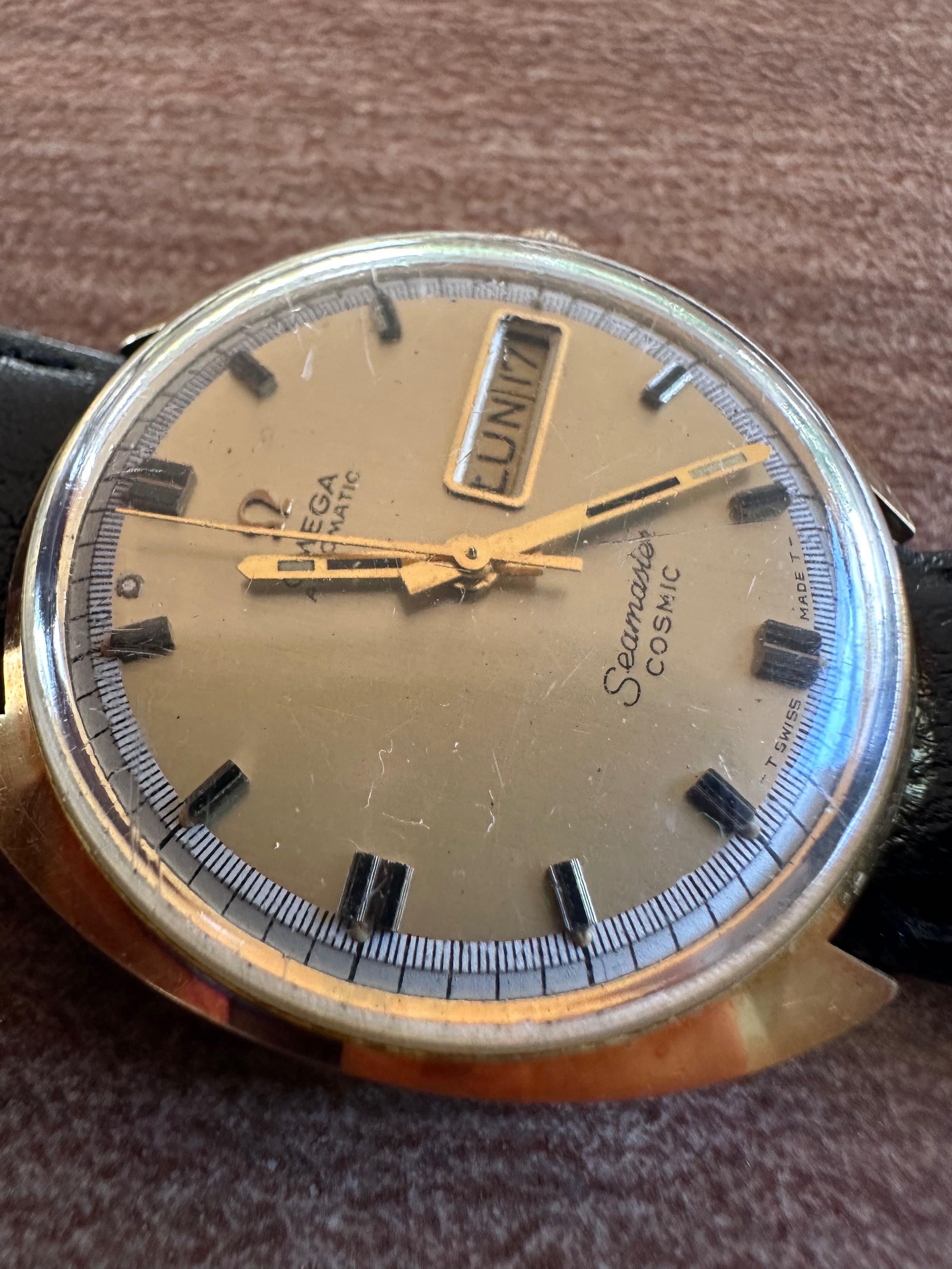 Омега мъжки часовник. Omega seamaster cosmic 70те.