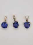 Pandativ 14k cu safir sinteza aprox 3,5ct