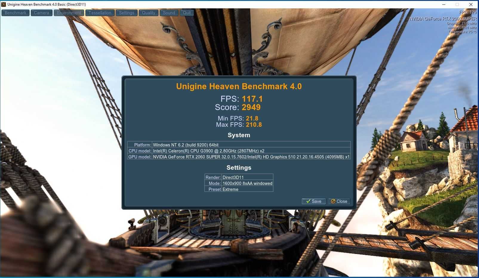 Geforce RTX 2060 SUPER Palit