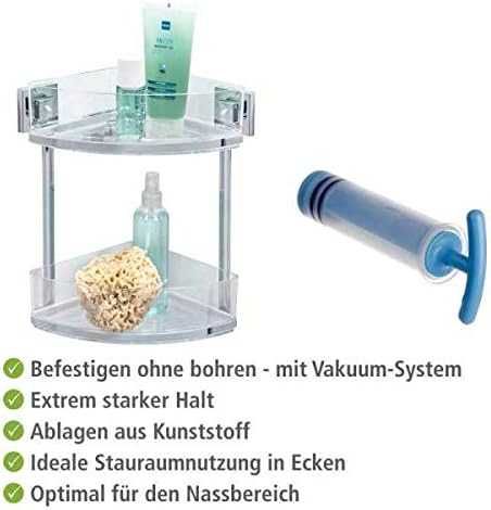 Raft de baie Quadro, Vacuum-Loc, 2 nivele |WNK 198209 Transparent