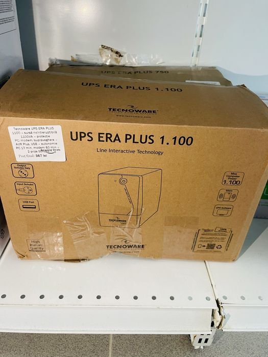 Tecnoware UPS ERA PLUS 1100 - Sursă Neîntreruptibilă ,1100VA