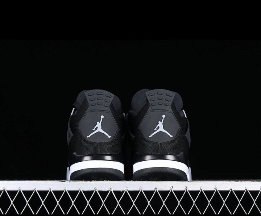 Air Jordan 4 Retro Black Canvas Full Box SE